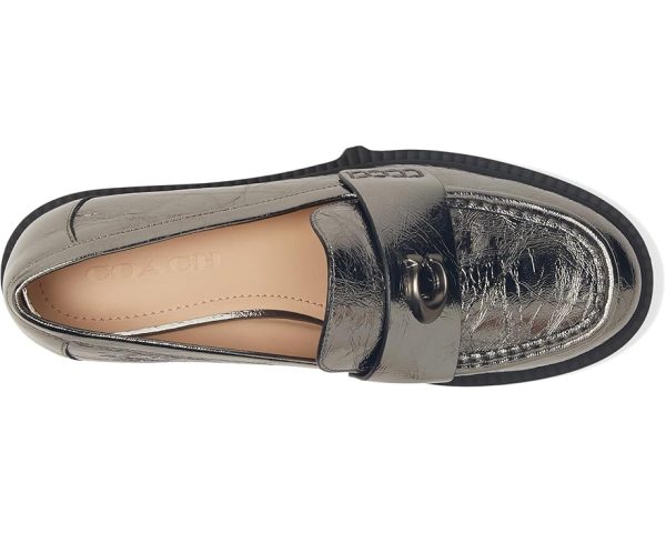 Leah Crinkle Metallic Loafer - Image 2