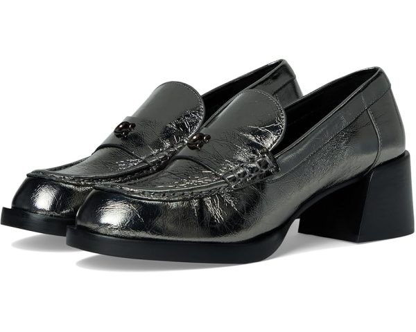 Natalie Crinkled Metallic Loafer